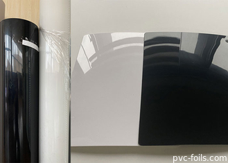 Высокая фольга мембраны PVC лоска для черноты дверей шкафа Milky белой