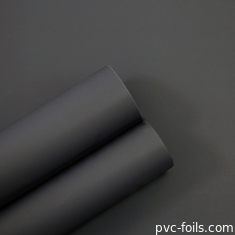 Тёмно-серая цветовая PVC декоративная фольга для украшения внутренней поверхности, супер-мат