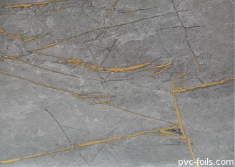 фольга PVC 0.50mm декоративная для зерна мрамора финиша лоска мебели заволакивания высокого