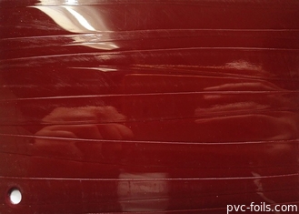 Красная выбитая фольга мембраны PVC 3D для внутреннего художественного оформления мебели