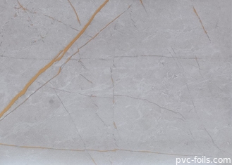 Кофе столешницы фольги Pvc серого мрамора склеивающей пленки собственной личности лоска белого декоративный