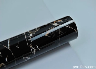 золотое ультрафиолетовой мраморной фольги Pvc столешницы кухни дизайна листа 3d декоративной черное