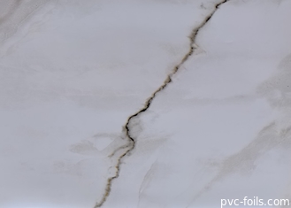 Встречный верхний белый винил фильма лоска мрамора листа фильма Pvc водоустойчивый