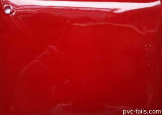 Высокая фольга мембраны PVC красного цвета лоска для украшения двери шкафа
