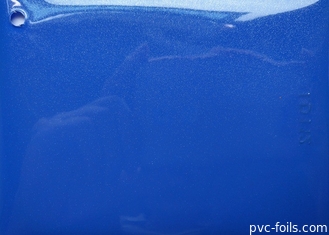 Сияющее голубого украшения шкафа склеивающей пленки 90cm собственной личности Pvc высокое лоснистое