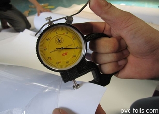 Микронов фильма мембраны PVC Woodworking твердый белый 300