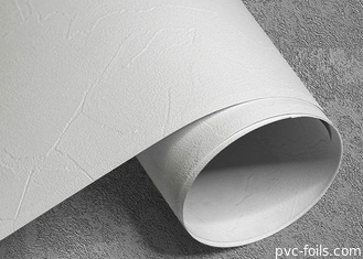 Выбитая фольга собственной личности Pvc слипчивая для штейна мебели отжатого мембраной белого