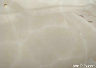 Влияние мрамора фильма PVC бежевого цвета декоративное для заволакивания поверхности столешницы