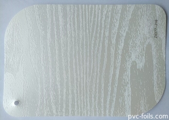 Фольга мембраны PVC текстуры белого цвета деревянная для украшения поверхности мебели