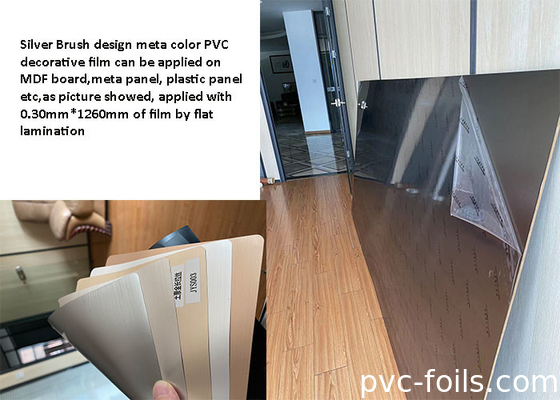 прочная мета чистит фильм щеткой PVC декоративный для внутреннего слоения панели