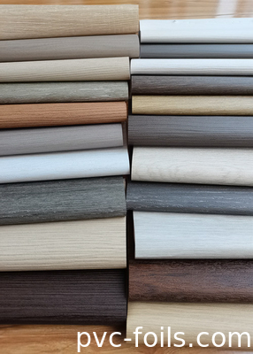 Guangdong Foshan Wood Grain PVC Membrane Foil для отделки дверей шкафов