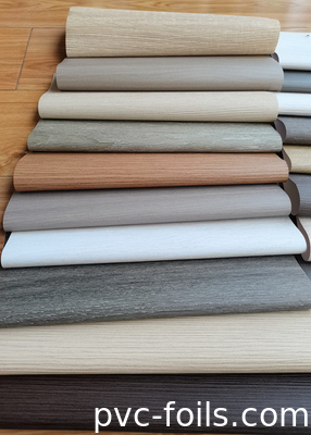 Guangdong Foshan Wood Grain PVC Membrane Foil для отделки дверей шкафов