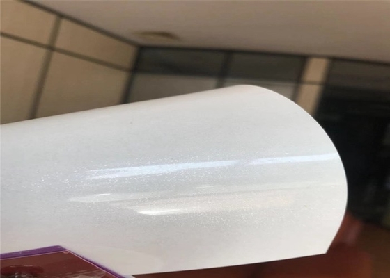 двери мембраны мебели крена фильма Pvc лоска 0.3mm белые высокие