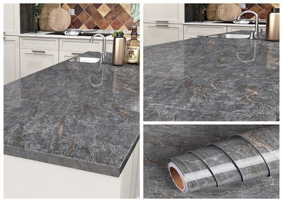 Склеивающая пленка собственной личности винила Worktop кухни Matt серая для шкафов Countertops
