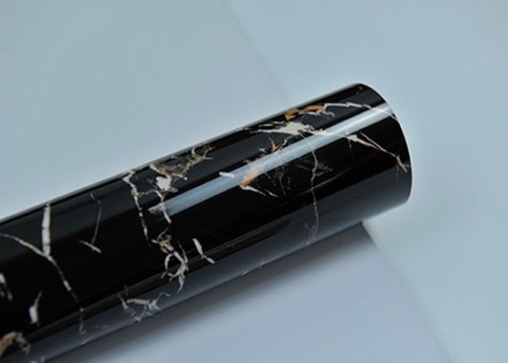 золотое ультрафиолетовой мраморной фольги Pvc столешницы кухни дизайна листа 3d декоративной черное